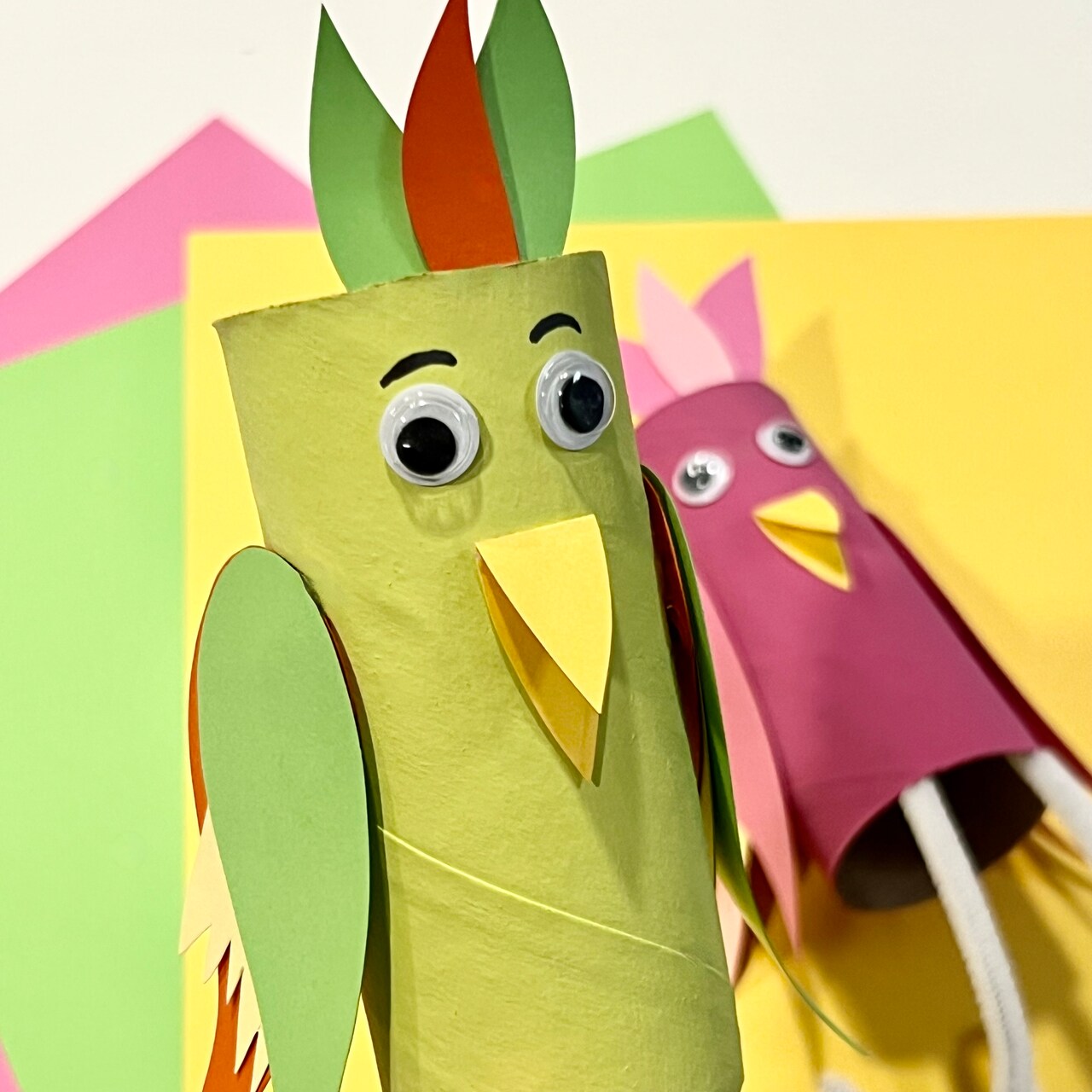 Kids Club: Paper Roll Parrots